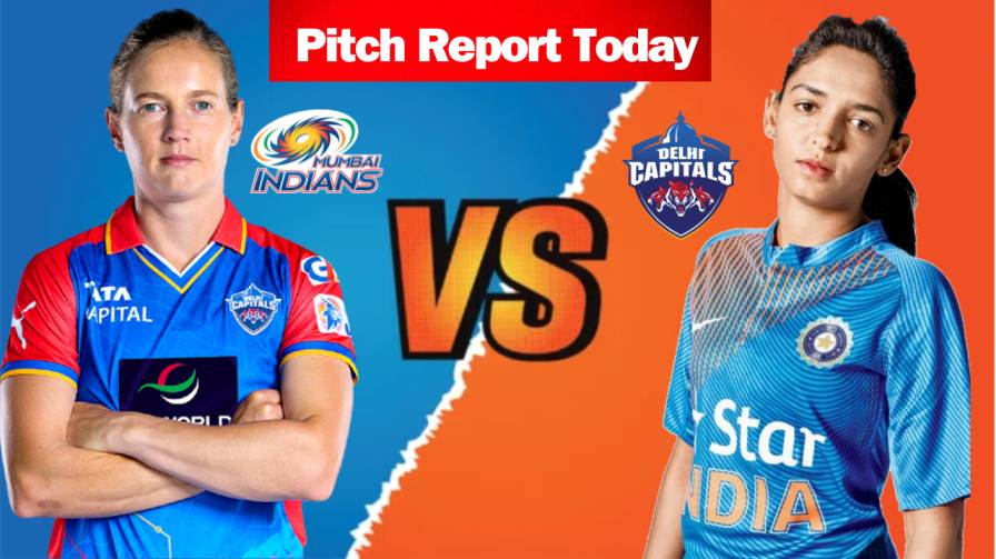 DEL-W Vs MI-W Pitch Report Hindi